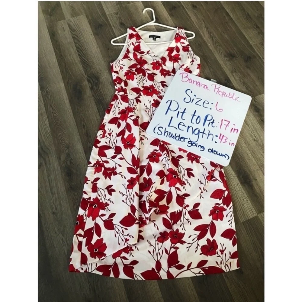BANANA REPUBLIC Floral Midi Dress - Picture 8 of 8